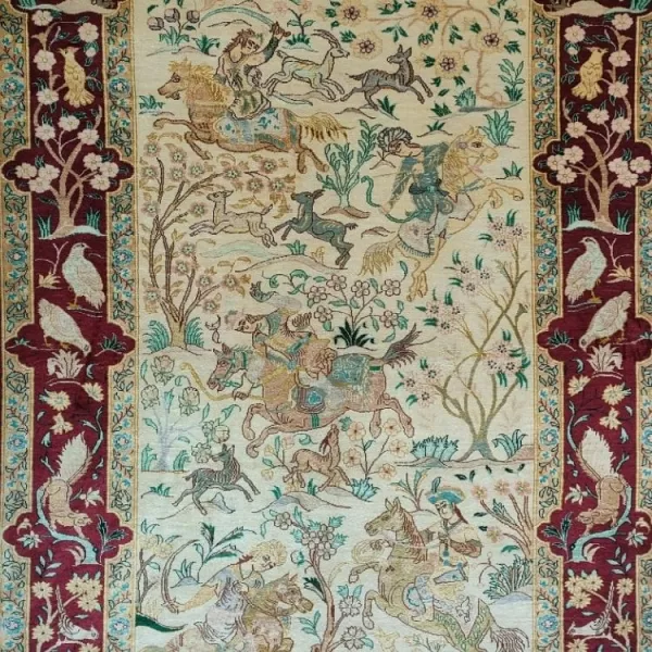 Handmade Persian Qom Silk l Masterpiece l Bradran Persian Carpets