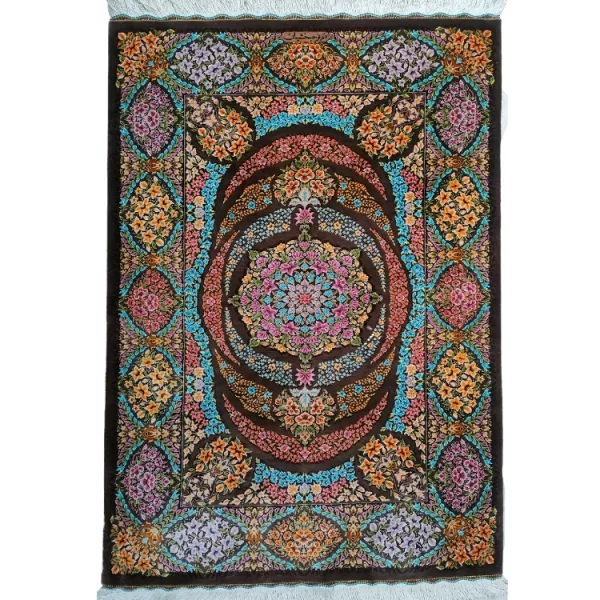 Handmade Persian Qom Silk l Masterpiece l Bradran Persian Carpets