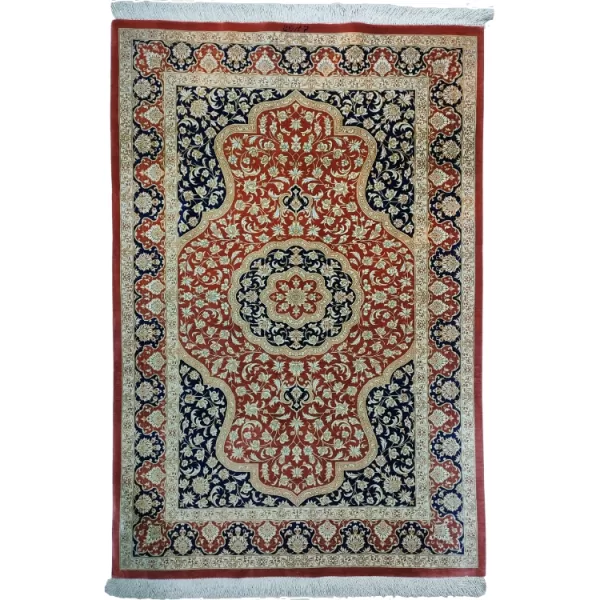 Handmade Persian Qom Silk l Masterpiece l Bradran Persian Carpets