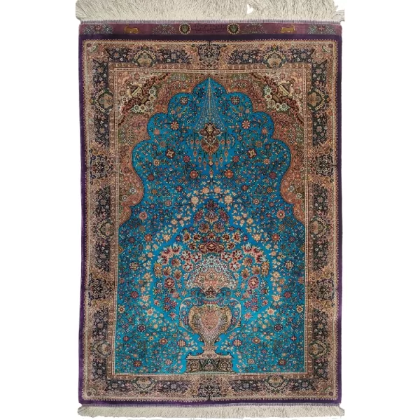 Handmade Persian Qom Silk l Masterpiece l Bradran Persian Carpets