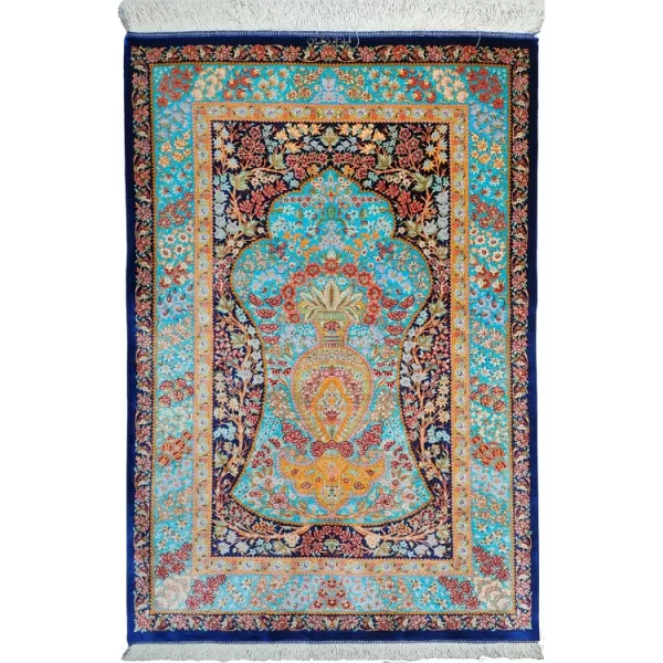 Handmade Persian Qom Silk l Masterpiece l Bradran Persian Carpets