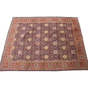 Eco-friendly handmade Tabriz carpet made with natural materials