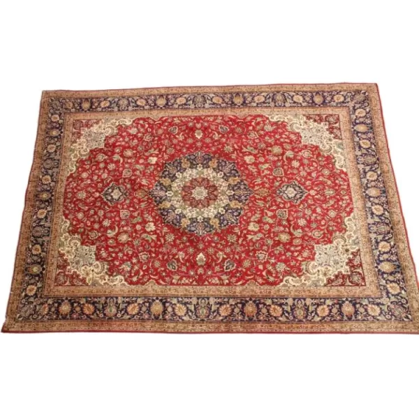 Sumptuous Persian Tabriz carpet offering exceptional comfort