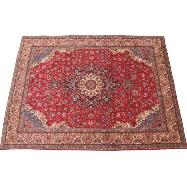 Persian Tabriz rug with elaborate border designs