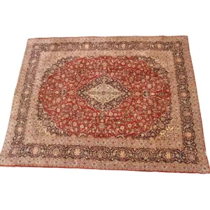 Luxurious Persian carpet, soft pile, ideal for bedroom or living room