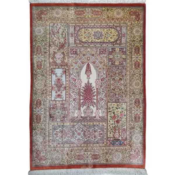 Handmade Persian Qom Silk l Masterpiece l Bradran Persian Carpets