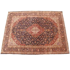 Fine Persian carpet, exquisite floral motifs, perfect for living room