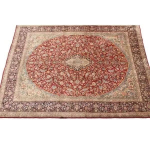 Handmade Kerman carpet, label and authenticity certificate