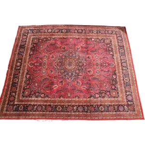 Classic Mashad rug, exemplifying traditional Persian craftsmanship.