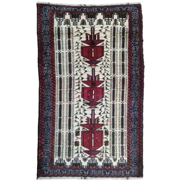 Handmade Persian Tribal Baluch Rug l Bradran Persian Carpets