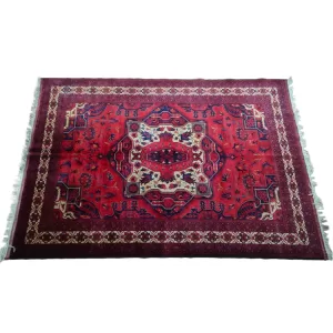 Handmade Persian Afghan Rug l Bradran Persian Carpets