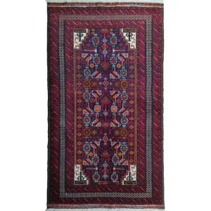 Handmade Persian Tribal Baluch Rug l Bradran Persian Carpets