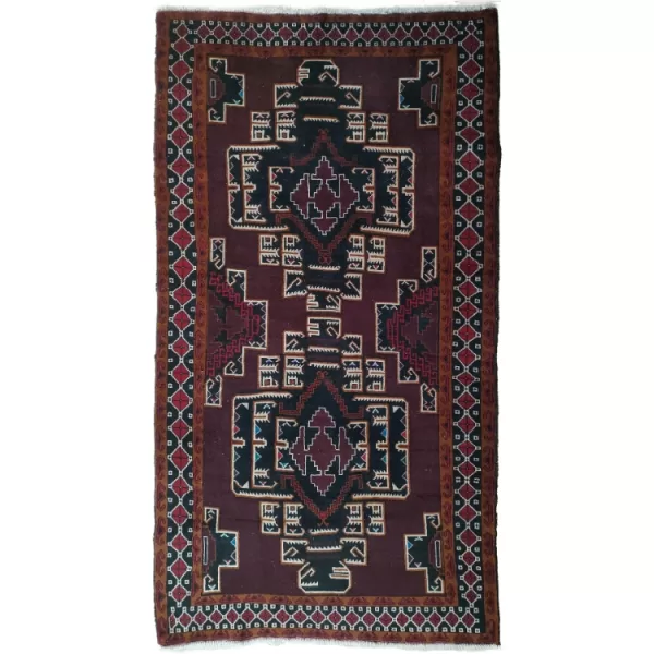 Handmade Persian Tribal Baluch Rug l Bradran Persian Carpets