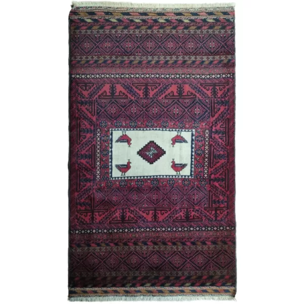 Handmade Persian Tribal Baluch Rug l Bradran Persian Carpets