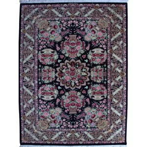 Bradran’s Handcrafted Qom Silk Rug: A Persian Masterpiece