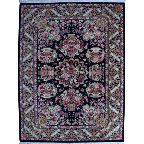 Bradran’s Handcrafted Qom Silk Rug: A Persian Masterpiece