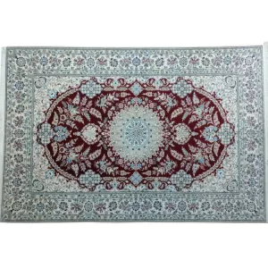 Persian Nain Area Rug: Handmade Luxury by Bradran