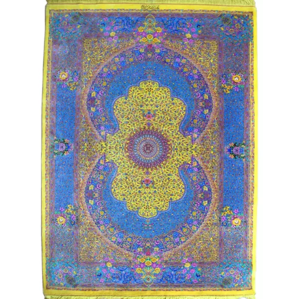 Premium Qom Silk Rug: Persian Masterpiece from Bradran Persian Carpets