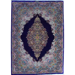 Luxurious Qom Silk Rug – Handcrafted Persian Elegance by Bradran