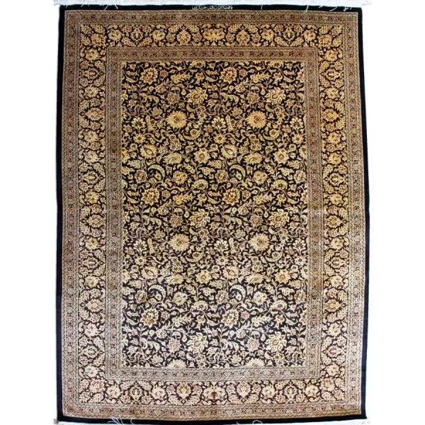 Persian Handcrafted Qom Silk Rug by Bradran: A Luxurious Choice