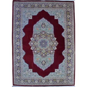 Exquisite Handmade Persian Luxury Qom Silk Rug by Bradran Persian Carpets