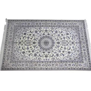 Exquisite Handmade Nain Rug: Persian Luxury by Bradran