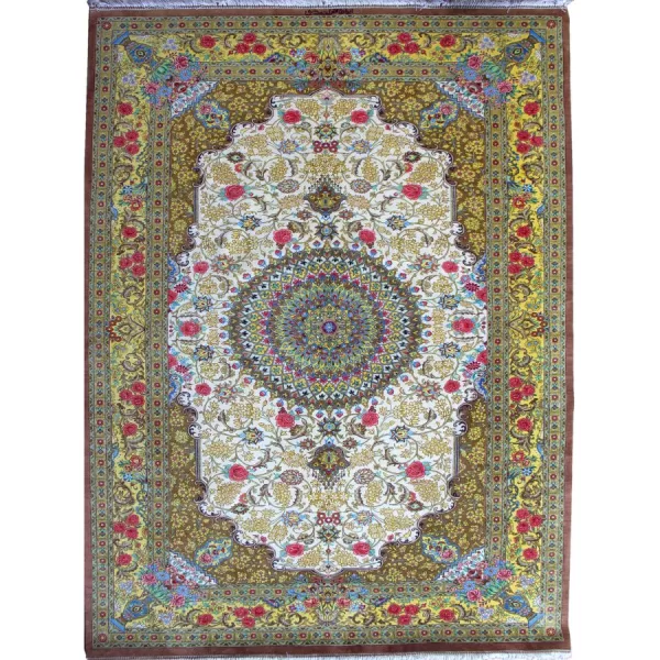 Handcrafted Luxury Qom Silk Rug – Bradran’s Persian Gem