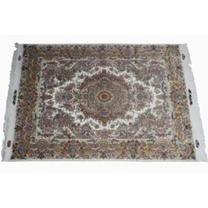 Elegant Persian Tabriz Area Rug: Handmade by Bradran