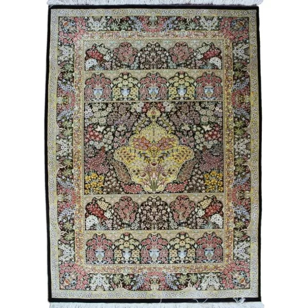 Bradran Persian Carpets' Authentic Handmade Qom Silk Rug