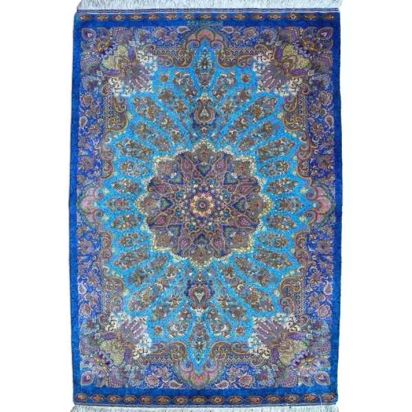 Premium Handwoven Qom Silk Rug by Bradran Persian Carpets