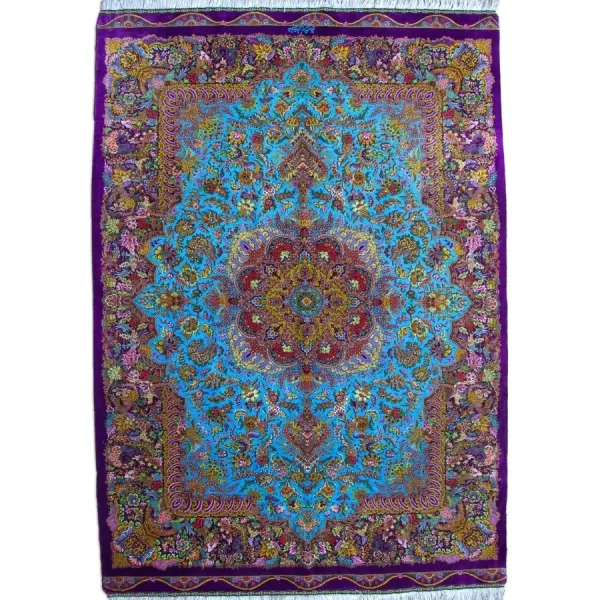 Handmade Qom Silk Rug - Ultimate Persian Luxury