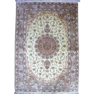 Handwoven Qom Silk Rug - Persian Luxury at Its Best