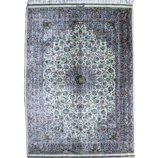 Handwoven Qom Silk Rug - Persian Luxury at Its Best