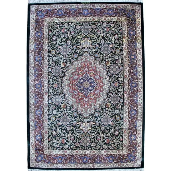 Exquisite Handmade Qom Silk Rug from Bradran Persian Carpets