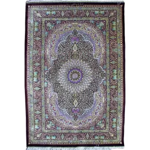 Bradran Persian Carpets' Handmade Qom Silk Rug - Pure Luxury