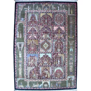 Handmade Persian Qom Silk Rug - Luxury Redefined