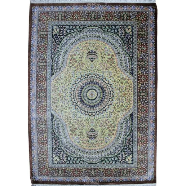 Premium Handmade Qom Silk Rug by Bradran Persian Carpets