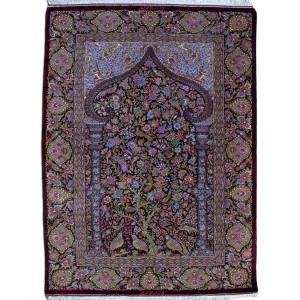 Authentic Luxury – Handmade Persian Qom Silk Rug