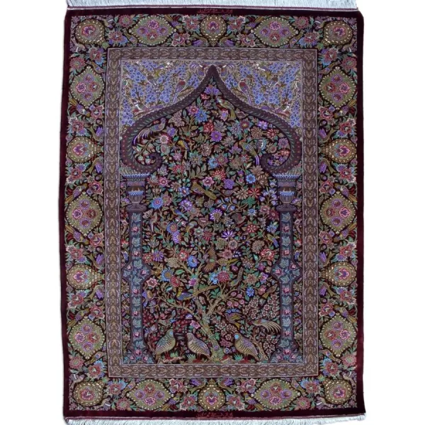 Authentic Luxury – Handmade Persian Qom Silk Rug