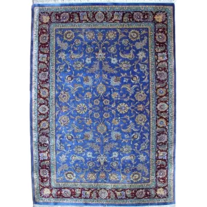 Luxury Qom Silk Rug – Handcrafted by Bradran Persian Carpets