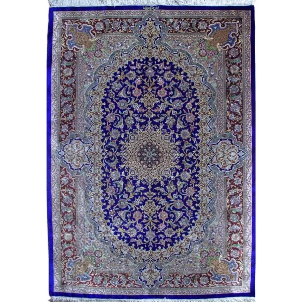 Bradran Persian Carpets' Opulent Handmade Qom Silk Rug