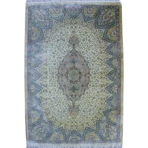 Handcrafted Persian Qom Silk Rug – Bradran’s Luxury Collection