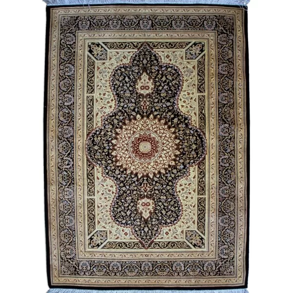 Bradran Persian Carpets' Luxurious Handmade Qom Silk Rug