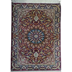 Authentic Qom Silk Rug - Handmade Persian Luxury