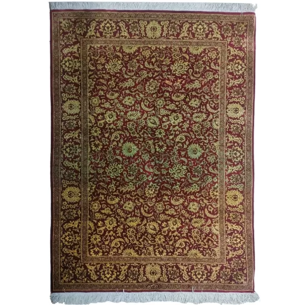 Bradran Persian Carpets' Premium Handmade Qom Silk Rug