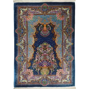 Authentic Qom Silk Rug – Handmade by Bradran Persian Carpets