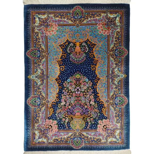 Authentic Qom Silk Rug – Handmade by Bradran Persian Carpets