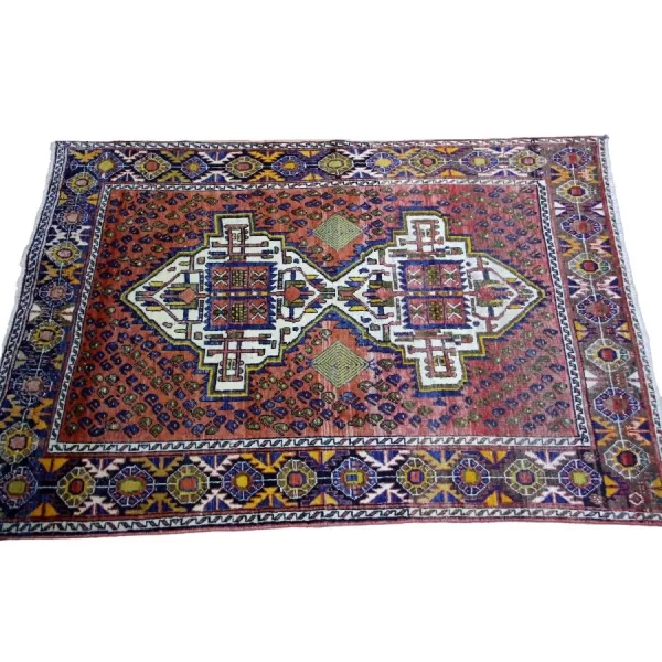 Opulent Handmade Persian Qashqai Afshar Rug from Bradran