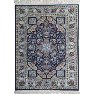 levate your home decor with this stunning handmade Isfahan rug featuring rich colors.