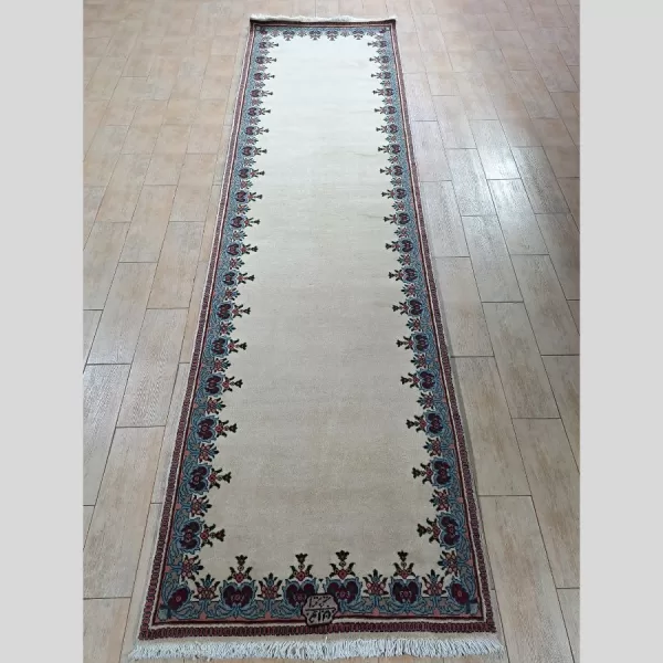 Full view of Handmade Persian Tabriz Runner showcasing intricate patterns.